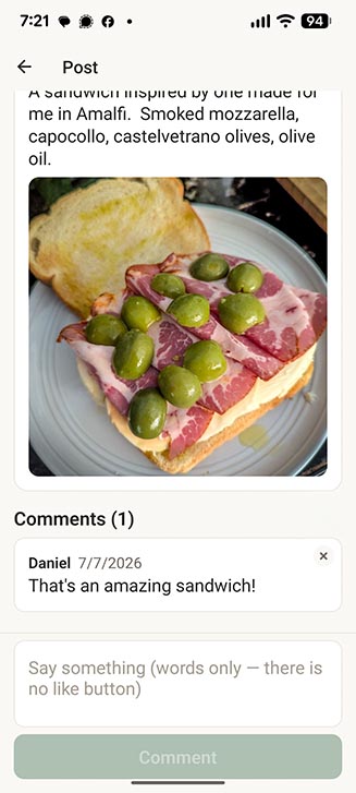 Post commenting